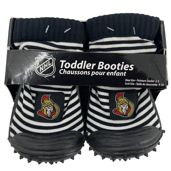 NHL Toddler's Ottawa Senators Booties: Size 2-5 / Red or Black - Picture 1 of 4